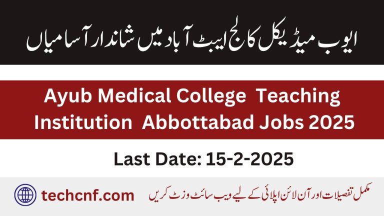 Medical Teaching Institution (MTI), Abbottabad Jobs 2025