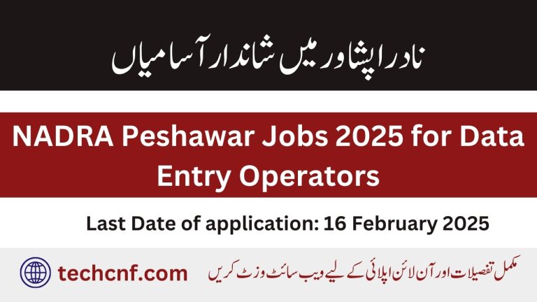 NADRA Peshawar Jobs 2025